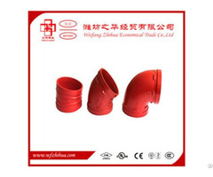 Fm Ul Approval Grooved Fittings Elbow