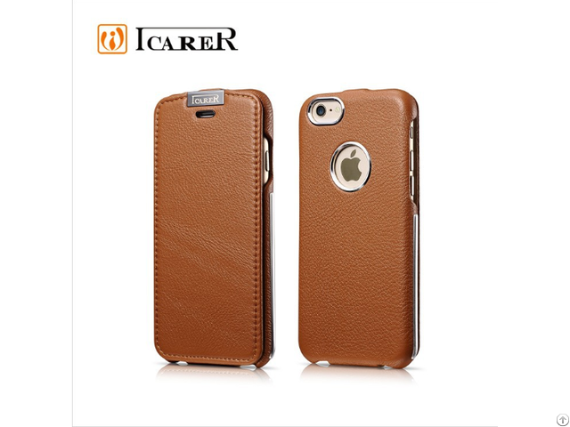 Metal Warrior Litchi Pattern Leather Cases For Iphone 6