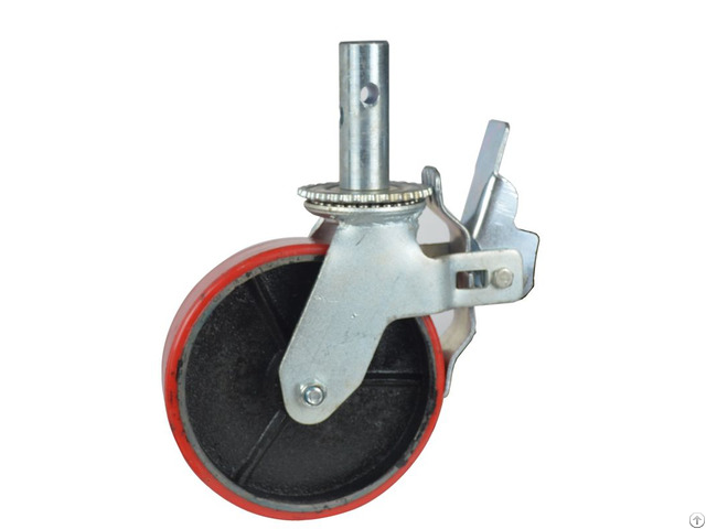 Polyurethane Cast Iron Core Scaffolding Caster Wheel