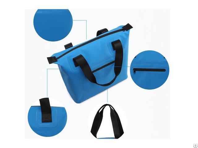 Waterproof 500d Pvc Tarpaulin Beach Bag Tote