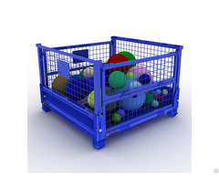 Equipment Storage Cages Heavy Duty Metal Folding Pallet Box