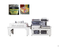  Automatic Pe Pof Plastic Film L Type Sealing Heat Shrink Wrapping Packing Machine