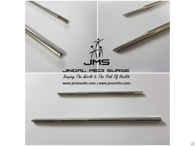 Front Threaded Pin Shanz Screw Orthopedic Implant