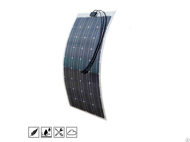 Eco Worthy 100w 12v Semi Flexible Monocrystalline Solar Panel