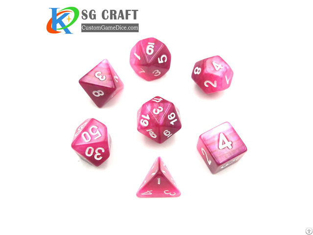 Custom Colorful Polyhedral Palstic Dice