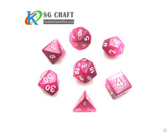 Custom Colorful Polyhedral Palstic Dice