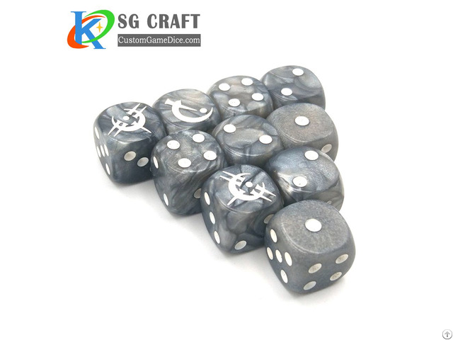 Customized Size Plastic Acrylic Game Dice 16mm