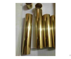 Golden Stainless Steel Pipe