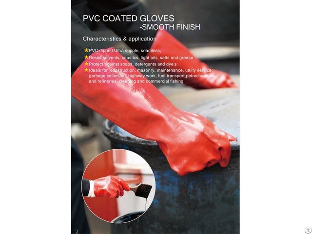 Pvc Oil Resistant Gloves