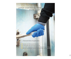 Latex Foaming Breathable Wear Dipping Industrial Protective Gloves