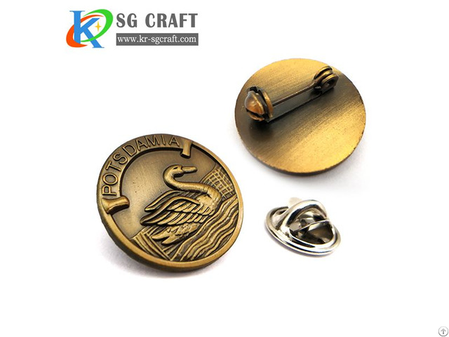 Custom Round Logo Blank Metal Material Tin Button Pin Badge