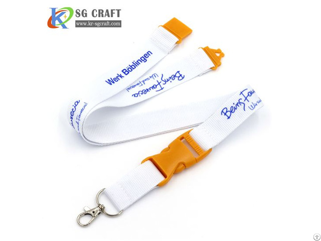 Custom Sublimation Printed Polyester Id Card Holder Neck Lanyard