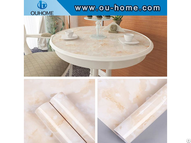 Marble Dining Table Kitchen Waterproof Sticker