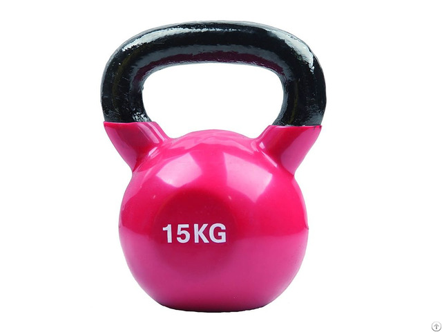 15kg Red Vinyl Coated Kettlebell Rizhao - ECeurope Market