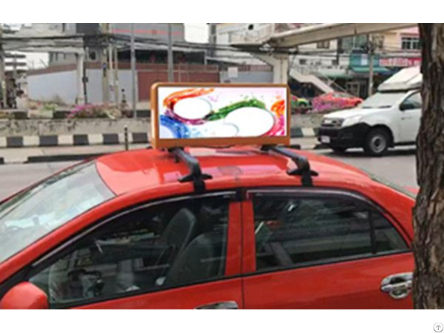 Hd Outdoor Wifi And Usb Taxi Top Advertising Led Display