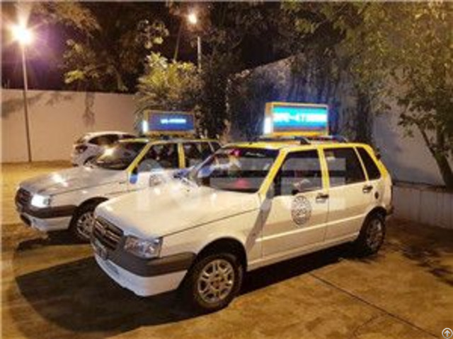 Taxi Top Media Display In Argentina