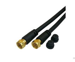 Both End F Male For Rg 59 Coaxial Cable Assembly