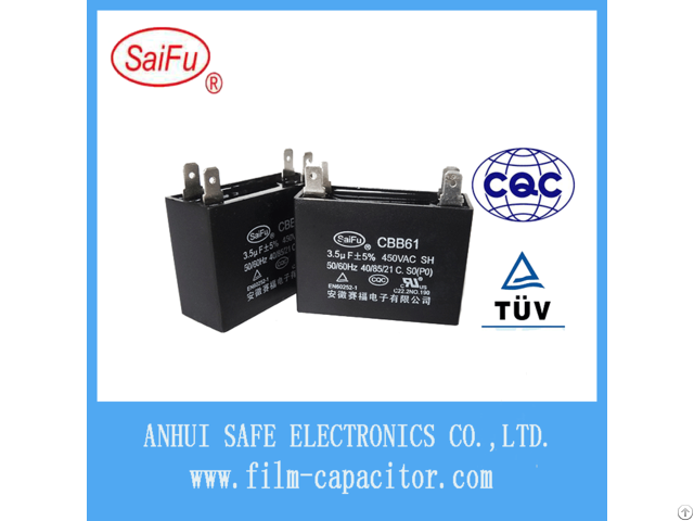 Cbb61 Ac Electric Fan Capacitor 450 Vac 3 5uf