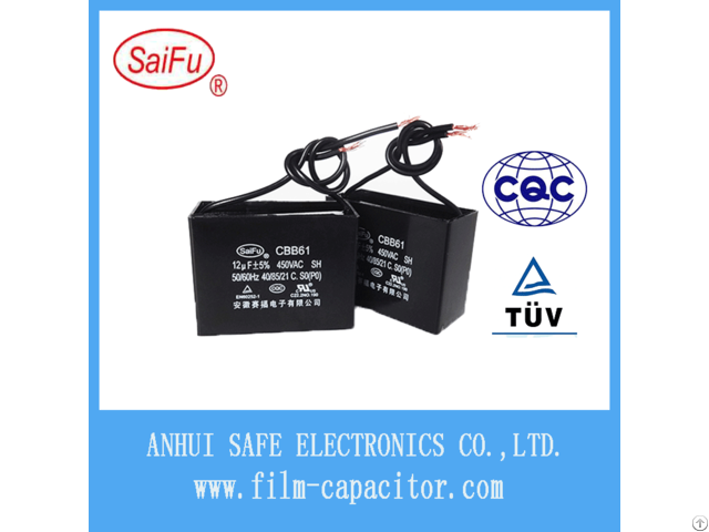 Cbb61 Ac Electric Fan Capacitor 450 Vac 12uf