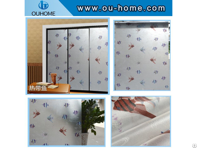 Bt851 Pvc Frosted Privacy Self Adhesive Decorative Film