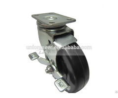Swivel 3 Inch Plate Type Caster With Brake