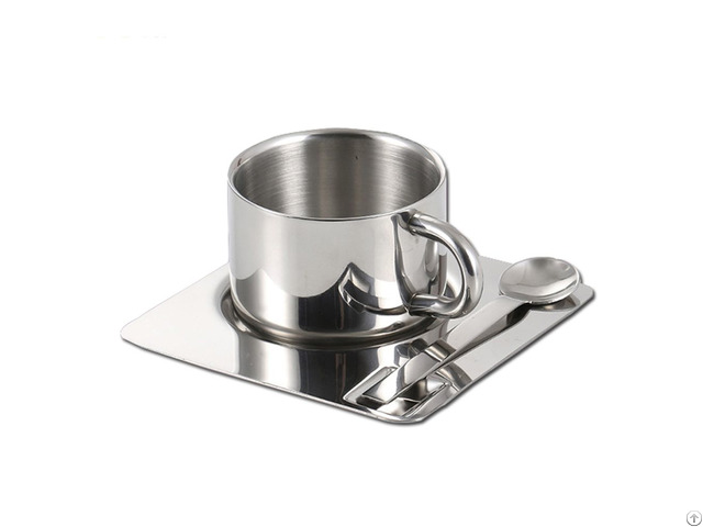 Stainless Steel Coffee Cup Set