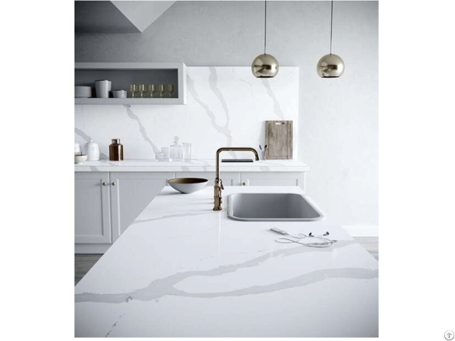 Hot Sales White Calacatta Quartz Countertops