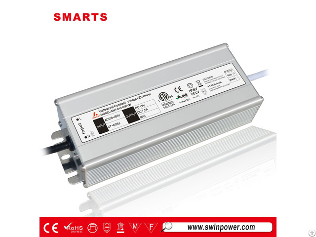 90w Ip67 Waterproof Ac Dc Outdoor Led Power Supply 3 Years Warranty