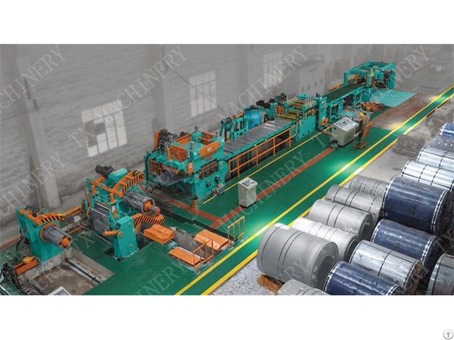 High Automatic Aluminum Coil Start Stop Shear Cut To Length Line