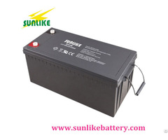 Deep Cycle Solar Rechargeable Gel Battery 12v250 For Power Supply