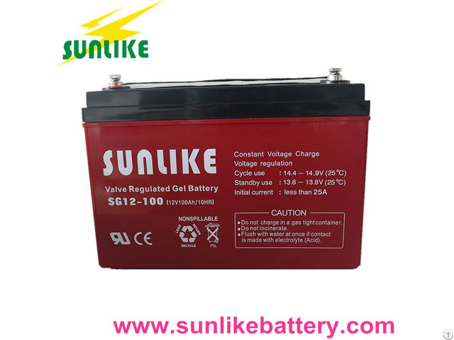 Solar Gel 12v100ah Deep Cycle Battery For Power Backup