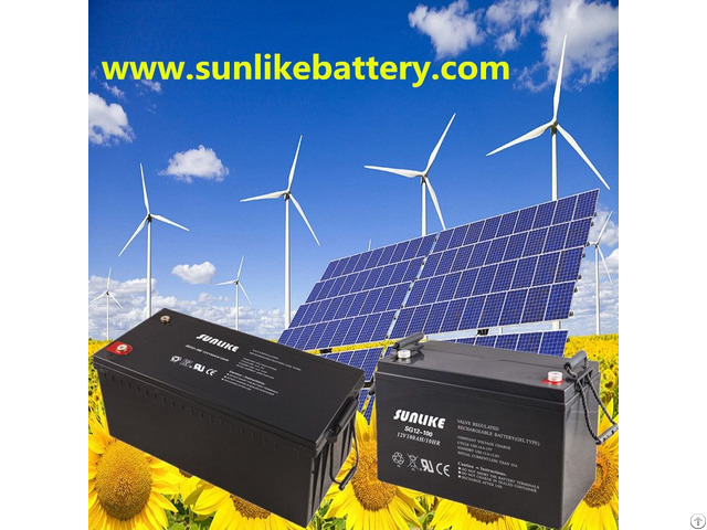 Deep Cycle 12v200ah Lead Acid Solar Battery For Power Ups