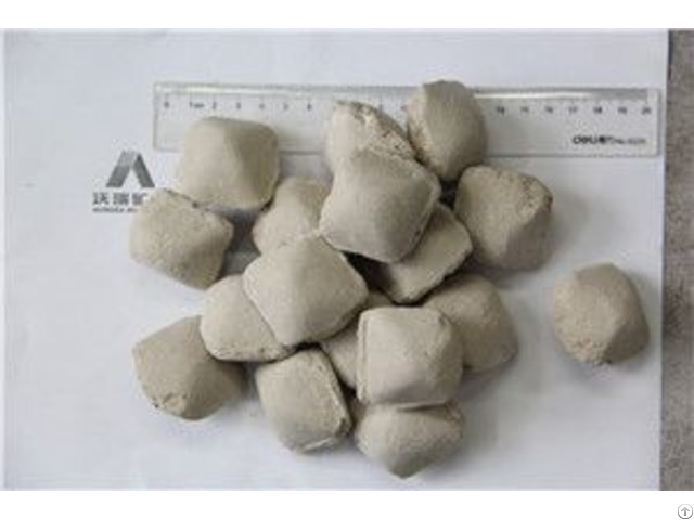 High Caf2 70 95 Percent Low Silicion Fluorspar Briquette Ball For Steel Making