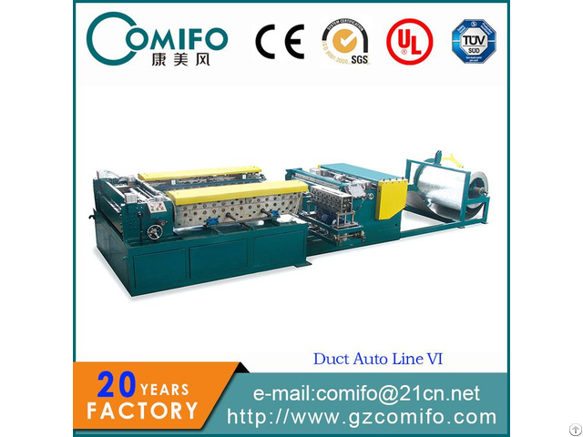 Auto Duct Line 6 Pipe Making Machine