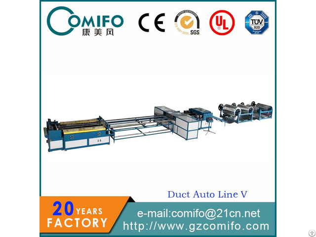 Auto Duct Line 5 Pipe Making Machine