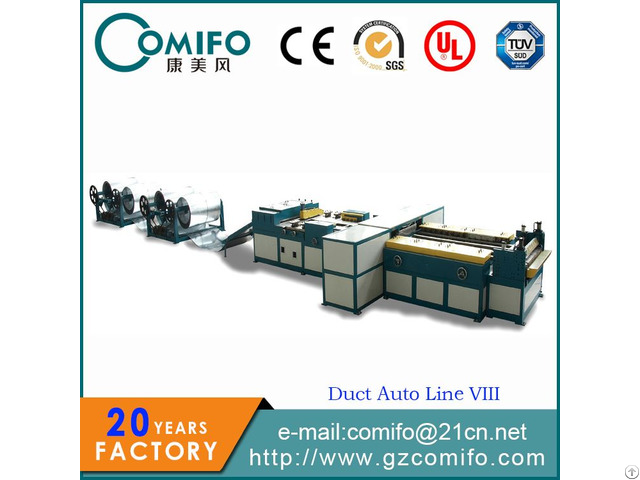 Auto Duct Line 8 Pipe Making Machine