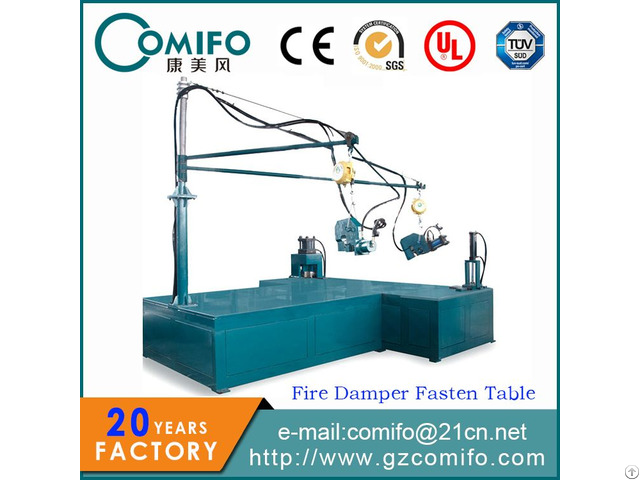 Fire Damper Fasten Table