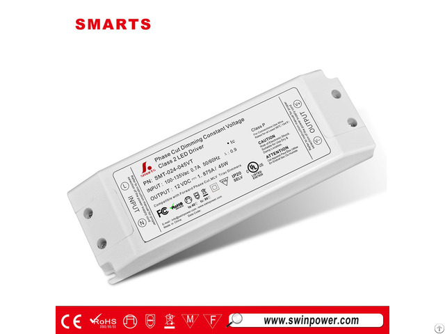 Triac Dimmable 24v Dc Constant Voltage Led Driver Supplier 24w 30w 45w