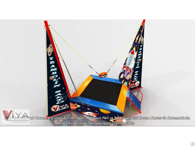 Indoor And Outdoor Bungee Jumping Trampoline