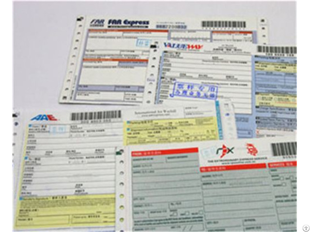 Customized Dhl Express Logistic Waybill With Barcode