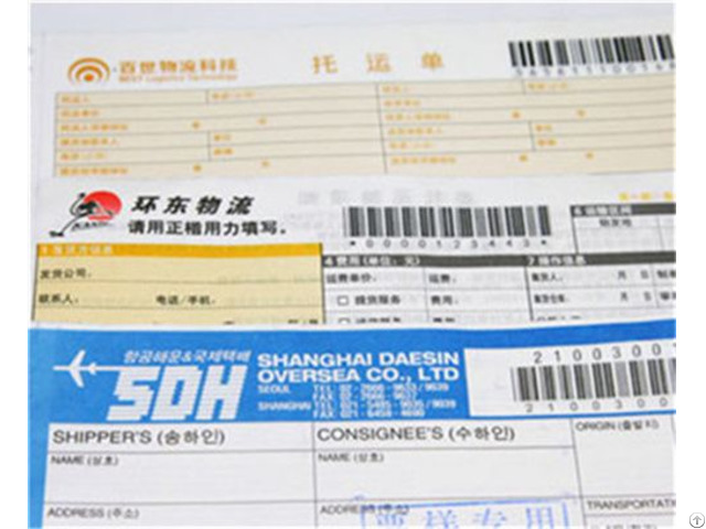 High Quality Barcode Courier Waybill Printing Service For Company