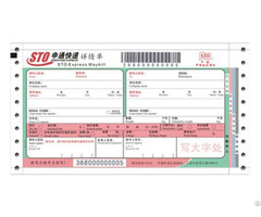 High Quality Multi Color Courier Waybill With Barcode Printing