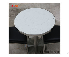 Artificial Stone Acrylic Solid Surface Dining Room Dinner Table Set