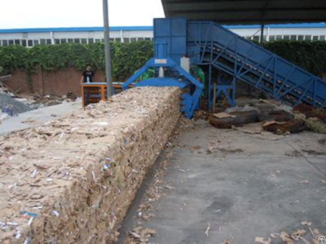 Cardboard Paper Horizontal Baler Machine