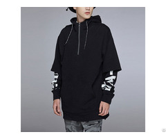 Fake Two Pieces Printed Oversized Hoodies