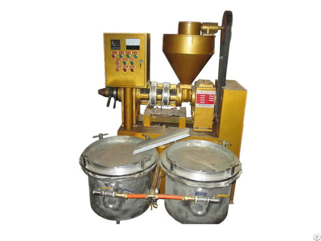 Labor Saving Auto Temperature Control Combined Oil Press With Vacuum Filter