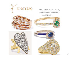 Sterling Silver Rings Fine Jewelry Custom Oem Factory