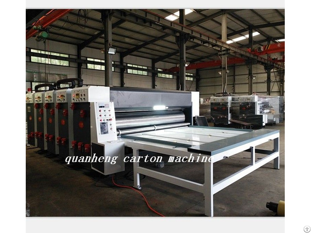 Qh Corrugated Cardboard Chain Feeder Flexo Printing Slotter Die Cutter Machine