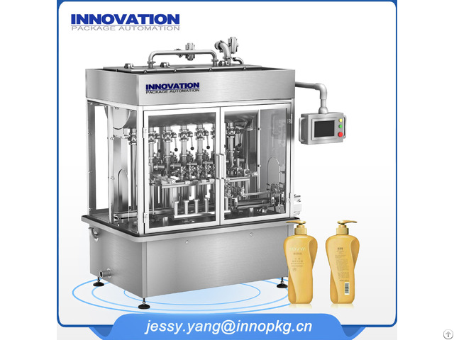 High Efficiency Shampoo And Lotion Filling Machine 6 Heads