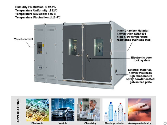 Walk In Temperature Humidity Environmental Climate Cabinet Chamber Room